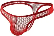 [Generic] Men's See Through Mesh Thong Underwear Low Rise G-String Thongs Panties