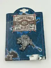 Vintage 1995 Taz Tazmanian devil Looney Tunes Blues Warner Bros Tie Pin