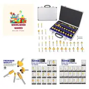 Router Bits Set, Tungsten Carbide Router Bits Set 1/4 Shank, Router Bit Kit f...