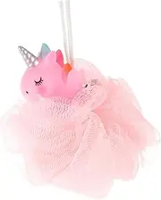 Cartoon Exfoliating Bath Loofah Shower Sponge for Gentle Cleansing Quick Drying Space Saving Design for Boys and Bathtime Fun
