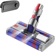 Soft Double Roller Brush Head Compatible with Dyson V7 V8 V10 V11 V15 Vacuum Cleaner Soft Sweeper Roller Head Floor Brush