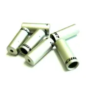 gobike88 Jagwire Ferrule Sealed End Caps, 4mm, 6 pieces, Silver, E67SB