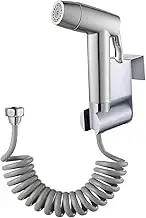 Handheld Bidet Sprayer Toilet Bathroom with Spring Hose Wall BracketSet, Closestool, Squatting Pan, Water Flower, Floor Cleaning Cloth Diaper for Bathroom Hygiene