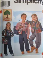 7339 Simplicity Pattern Childs Shirt Pants Suspenders