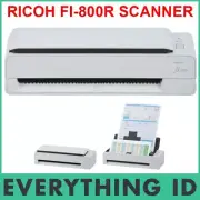 RICOH FI-800R A4 COLOUR DOCUMENT & IMAGE 40PPM TWAIN ISIS SCANNER PREV FUJITSU