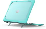Compatible with MacBook Pro 13.3" M1/M2 2020/2022 A2289/A2251/A2338 Shockproof Case,Heavy Duty Rugged Protective Case Cover (Blue)