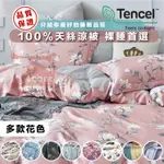 【暐可家居】TENCEL蘭精天絲 純天絲 床包組 40S 100%純天絲 床包四件組 床包兩用被 40支天絲