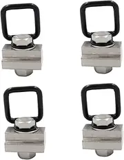 9/16 Inch T-Track Nuts 4pcs 0.37 Inch D-Ring Kit t Slot Nut Tie Down Anchor Fastener Screw Nut for Bed Deck Rails