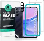 [Ibywind] 2 Pcs Screen Protector For Samsung Galaxy A15 4G/5G 6.6"(Not For Samsung Galaxy A14 4G/5G),Tempered Glass,With 1Pc Camera Lens Protector,1Pc Back Film,Anti-Scratch