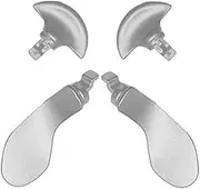4PCS Metal Back Paddles for PS5 DualSense Edge Controller, Replacement Rear Paddles for PS5 Dualsense Edge Controller Rear Parts,Interchangeable Metal Rear for PS5 Dualsense Edge Controller, Silvery