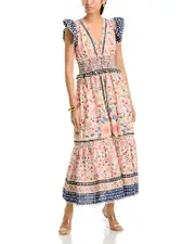 Farm Rio Superbloom Tapestry Cream Maxi Dress