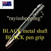 BLACK Shaft BLACK Grip, Bolt Action Rifle Style Tactical Pen, Scope Bullet Tip