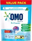 Omo Sensitive 3 in 1 Laundry Detergent Liquid Capsules 60 Washes, 1.26Kg, Fra...