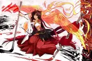 Anime cat girl original characters pheonix kanna girls Playmat Gaming Mat Desk