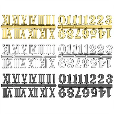 DIY Clock Numbers Roman Numerals Quartz Needle Wall Clocks Replacement Parts/new