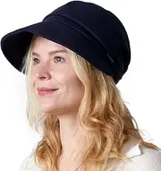 [CHARM] Sun Visor Ponytail Hat Womens - Wide Brim Sun Hat for UV Protection Autumn Beach Hat Packable Outdoor Cloche Cap for Travel