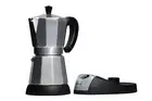 Aluminum Espresso Electric Coffee Maker,6 Cups , 480 W, Silver