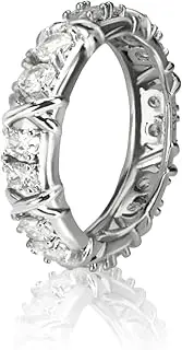 [Azjachiny] Moissanite Magnetology Lymphvity Ring, Magnetic Zircon Shaping Cross Full Moissanite Diamond Ring, Moissanite Rings for Women Weight Loss, Unclog Bloodstream and Lymph Nodes