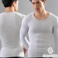 在飛比找momo購物網優惠-【Shaepr MAN】肌力機能衣(男性塑身衣-長袖/灰)