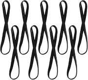[HEALLILY] 9pcs Athletic Sports Headbands Non-Slip Elastic Sport Mini Head Bands Hair Accessories for Jogging Vollyball Men Women Kids (Black)