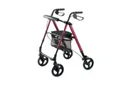 Lightweight Rollator Walker - Red