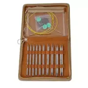 Circular Knitting Needle Set with Case, Interchangeable Knitting Needle Set