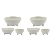 2x 3pc Ecology Ottawa Nesting Bowls Dishes 8/12/16cm Oyster