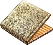 [ARKCHIU] Cigarette Case for Men, Copper Cigarette Case Box, 20 Capacity, Retro Women Carrying Cases Brass,One Size