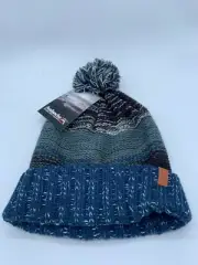 NEW ONE AVALANCHE OUTDOOR BEANIE CAP HAT ONE SIZE SOFT MENS BLUE /GREEN / BLACK