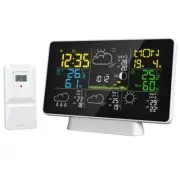 Tuya WIFI Wireless Weather Station Thermometer Hygrometer Calendar Alarm Clock
