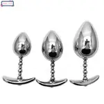 METAL ANAL PLUG WITH CORLOR JEWELED 3 STYLE S/M/L STEEL BUT