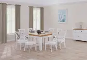 NORMANDY 9 Piece Dining Suite with Clouds Dining Chairs.