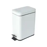 5L Slim Line Bin - White