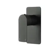 AQUAPERLA VOG Solid Brass Black Shower/Bath Wall Mixer