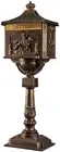Mailbox Rustproof Cast Aluminum Locking Security Post Mount Mail Box, Large, ...