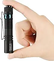 ACEBEAM Pokelit AA Rechargeable Torch - Aluminum & Pocket EDC Light - 550 Lumens & Super Bright - 9 Days Working - Small Torch 90 & Premium CRI LED Torch - Emergency Light for Camping & Hiking Black