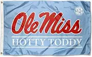 College Flags and Banners Co. Ole Miss Powder Blue Hotty Toddy Flag