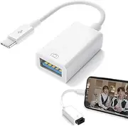 GanYesin USB Type C Male to USB Female OTG Converter, Compatible with Laptop, Tablet, Mouse, Keyboard, Game Controller, Card Reader, USB Flash Drive, Microphone