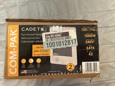 CADET In Wall Heater