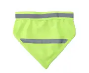 Reflective Pet Dog Puppy Scarf Collar Bib Neckerchief (Fluorescent Yellow M)