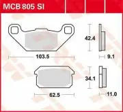 Harley Davidson FLSTF 1584 ABS 2011 TRW SV Series Sindered Brake Pads MCB813SV