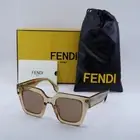 Fendi FE40101I 57E Transparent Light Brown/Brown 50-23-145 Sunglasses New Aut...