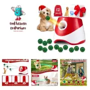 Automatic Ball Thrower for Dogs, Dog Ball Thrower Launcher with 10-30 Ft Dist...