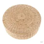 2Pcs Straw Seat Cushion Tatami Cushion Floor Mat Meditation Zen Pillow