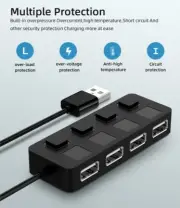 HUB Multi-USB Splitter 4-port Extender USA