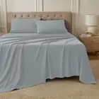 2000TC 4PCS Bed Sheet Set Single/KS/Double/Queen/King Flat Fitted Pillowcases