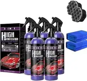 Turbo Shine Nexa, Nexa Turbo Shine High Protection 3 in 1 Spray, 2025 Upgrade Fast Car Paint Spray, High-Protection Coating Nexa, Scratch Remover For Cars/Rvs/Boats/Metal/Tools(5 set)