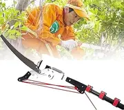 Tree Trimmer Pole Manual Pruner Cutter Set Extendable HeightAdustable System, Tree Loppers Pruners/Saw Extendable Bypass Garden Tools Lopper,18ft/5.4m