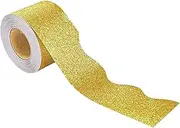 FytStycale Decorative Glitter Bulletin Board Border, 10m, Ideal for Decorating School Classrooms, Yellow