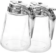 ABOOFAN 2Pcs Sugar Dispenser Leak Syrup Dispenser for Honey and Condiments for Bar and Kitchen Use